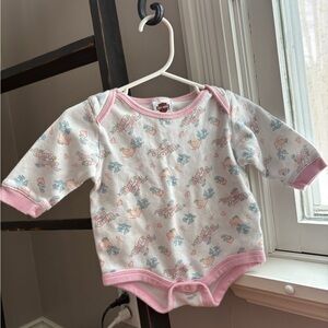 Harley-Davidson Baby Bodysuit Pink White Born To Ride 3–6 Months